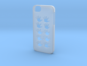 Iphone 5/5s hand case in Clear Ultra Fine Detail Plastic