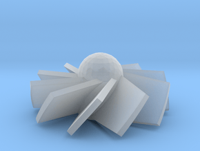 10 Bladed 18mm Fan .7 Blades in Clear Ultra Fine Detail Plastic