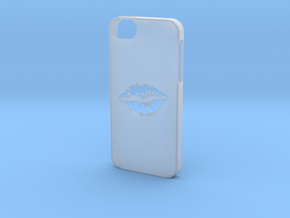 Iphone 5/5s kiss case in Clear Ultra Fine Detail Plastic
