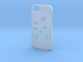 Iphone 5/5s rose case in Clear Ultra Fine Detail Plastic