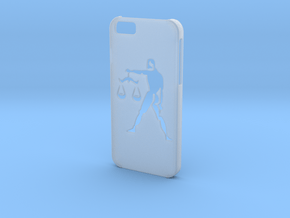 Iphone 6 Libra case in Clear Ultra Fine Detail Plastic