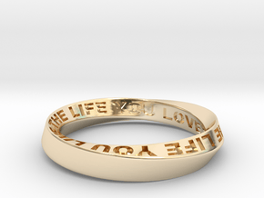 Live The Life You Love - Mobius Ring 4.5mm band in 9K Yellow Gold : 10 / 61.5