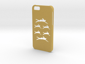 Iphone 6 Swimming case in Tan Fine Detail Plastic