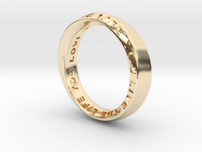 Live The Life You Love - Mobius Ring 4.5mm band in Vermeil: 5.5 / 50.25