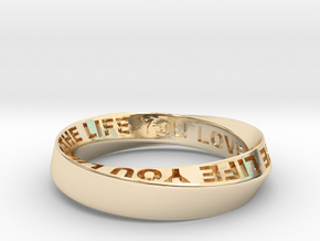 Live The Life You Love - Mobius Ring 4.5mm band in Vermeil: 6 / 51.5