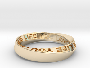 Live The Life You Love - Mobius Ring 4.5mm band in Vermeil: 7.25 / 54.625