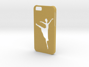 Iphone 6 Ballet dancer case in Tan Fine Detail Plastic
