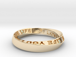 Live The Life You Love - Mobius Ring 4.5mm band in Vermeil: 9.25 / 59.625