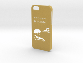 Iphone 6 Exotic case in Tan Fine Detail Plastic