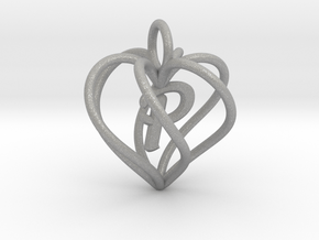 My Heart is Yours pendant, Initial P in Aluminum