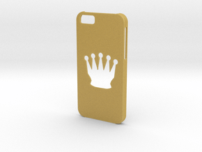 Iphone 6 Chess queen case in Tan Fine Detail Plastic