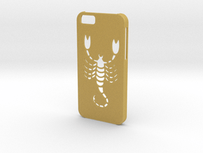 Iphone 6 Scorpio case in Tan Fine Detail Plastic