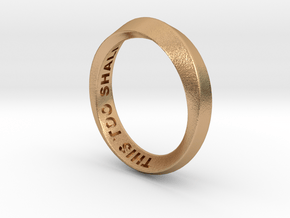 This Too Shall Pass - Mobius Ring in Natural Bronze