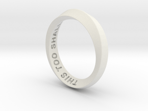 This Too Shall Pass - Mobius Ring in Accura Xtreme 200