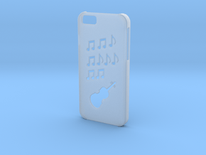 Iphone 6 Music case in Clear Ultra Fine Detail Plastic