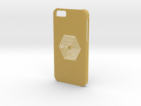 Iphone 6 Labyrinth case in Tan Fine Detail Plastic