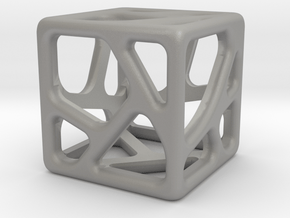 Voronoi Cube Pendant | 10mm in Accura Xtreme