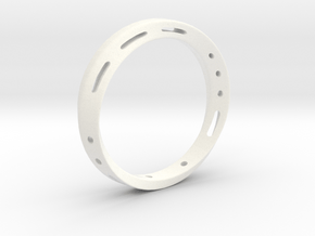 Morse code Mobius Ring - LOVE in White Processed Versatile Plastic: 7.75 / 55.875