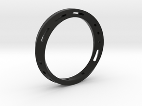 Morse code Mobius Ring - LOVE in Black Premium Versatile Plastic: 7.75 / 55.875
