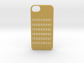 Iphone 5/5s geometry case in Tan Fine Detail Plastic