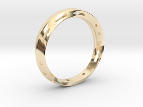 Morse code Mobius Ring - LOVE in Vermeil: 7.75 / 55.875