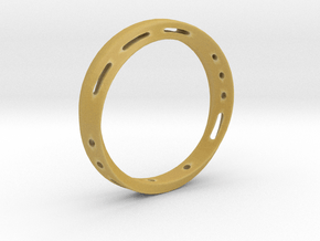 Morse code Mobius Ring - LOVE in Tan Fine Detail Plastic: 7.75 / 55.875