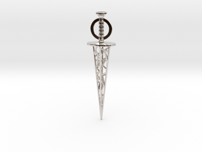 Myst Riven Moiety Dagger Pendant in Platinum