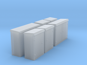 Relay cabinets N scale  in Clear Ultra Fine Detail Plastic