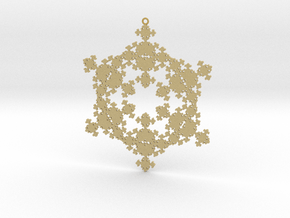 Fractal Snowflake 1 - LP in Tan Fine Detail Plastic
