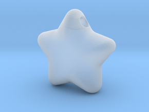 Cute candy STAR (with hole) in Clear Ultra Fine Detail Plastic