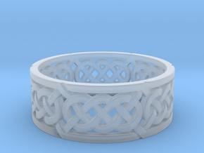 Celtic Treble Knot Ring in Clear Ultra Fine Detail Plastic