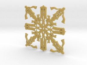 Doctor Who: Fourth Doctor Snowflake in Tan Fine Detail Plastic