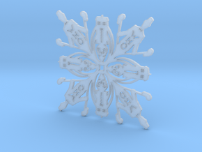 Doctor Who: Eleventh Doctor Snowflake in Clear Ultra Fine Detail Plastic