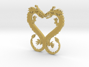 Dragonheart Pendant in Tan Fine Detail Plastic
