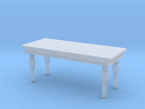 Miniature 1:48 Marble Table in Clear Ultra Fine Detail Plastic