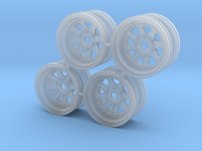 Rim Wagon Wheel Stock offset - Losi McRC/Trekker in Clear Ultra Fine Detail Plastic