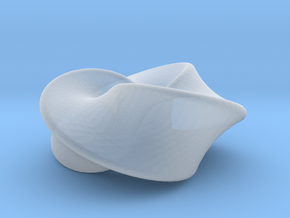 TriangleSwirl360 in Clear Ultra Fine Detail Plastic