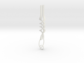 Necklace/pendant in White Natural Versatile Plastic