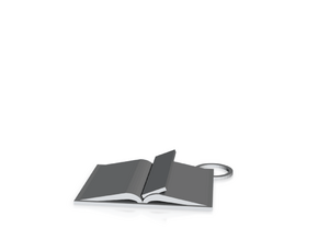 Book Keychain Custom in Clear Ultra Fine Detail Plastic