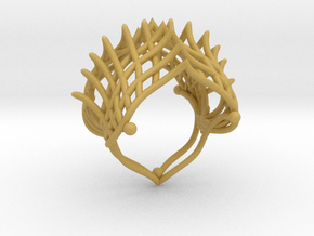 Ring The Iroquois\ knuckle / size 6 US    (16,5 mm in Tan Fine Detail Plastic