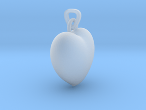 Heart Necklace Model A1 in Clear Ultra Fine Detail Plastic