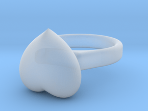 Ø15.41 mm - Ø0.606inch  Heart Ring in Clear Ultra Fine Detail Plastic