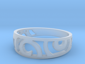 Ring size12 in Clear Ultra Fine Detail Plastic