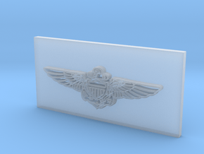 Navy Wings-5 in Clear Ultra Fine Detail Plastic