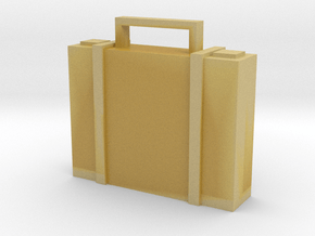 Briefcase in Tan Fine Detail Plastic