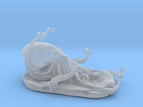 Octopus Sculpture in Clear Ultra Fine Detail Plastic