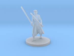 Irina with two lightsabers V2 in Clear Ultra Fine Detail Plastic