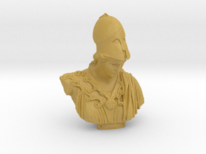 Bust of Athena of Velletri, goddess of technology in Tan Fine Detail Plastic