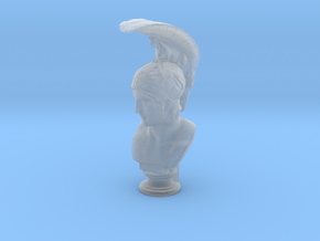 Bust of Ares, god of war in Clear Ultra Fine Detail Plastic