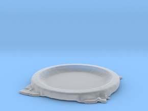 Cloth Plate in Clear Ultra Fine Detail Plastic